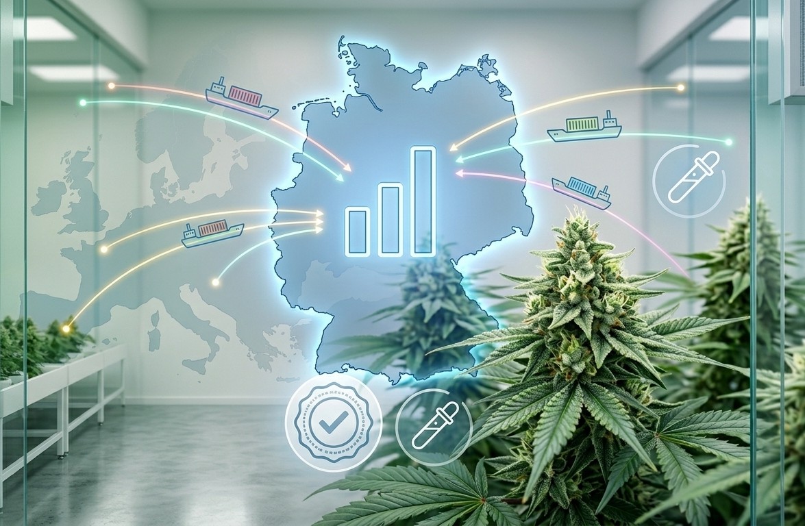 El mercado alemán de cannabis medicinal se encamina hacia las 600 toneladas de importaciones anuales.